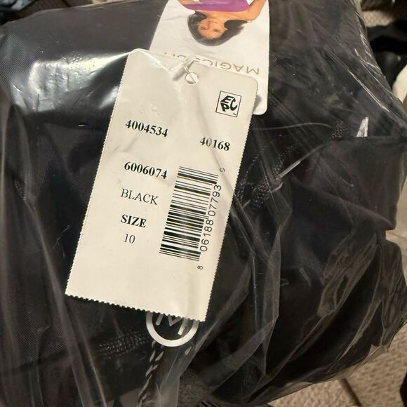 NWT Miraclesuit Magicsuit Goddess Trimming One Shoulder One Piece Black- Size 10 - Picture 8 of 9